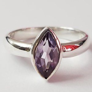 Sterling amethyst ring